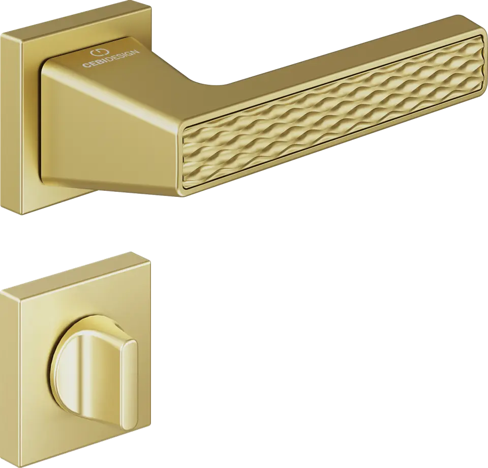 Çebi C5296 Wave Artline Kapı Kolu PC35 (Mat Pirinç) - WC