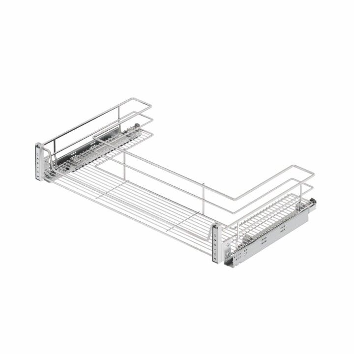 Kapağa Monte Eviye Altı Çift Açılım Gizli Raylı Çekmece 800 mm
