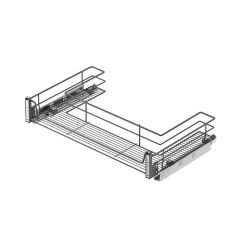 Kapağa Monte Evye Altı Çift Açılım Gizli Raylı Çekmece