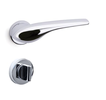 System DORIS Rozetli Kapı Kolu Krom Renk (HA165RO12 CR) WC