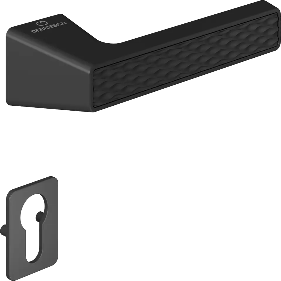 Çebi C5296 Wave Artline Kapı Kolu PC24 (Mat Siyah) - Yale