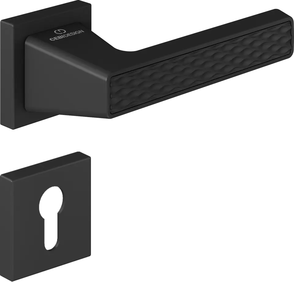 Çebi C5296 Wave Artline Kapı Kolu PC24 (Mat Siyah) - Yale