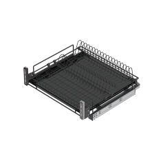 Kapağa Monte Çift Açılım Gizli Raylı Tepsili Tabaklık - Bardaklık 600 mm