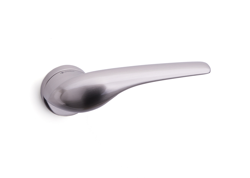 System DORIS Rozetli Kapı Kolu Nikel Saten Renk (HA165RO12 NB)