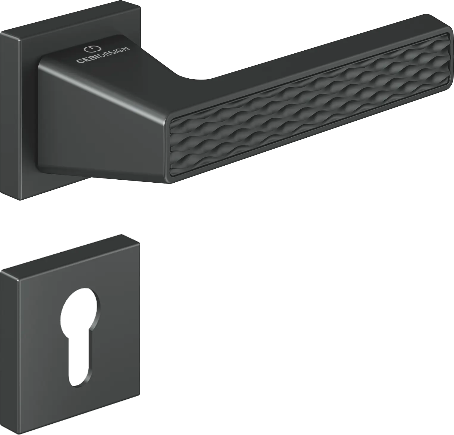 Çebi C5296 Wave Artline Kapı Kolu PC27 (Antrasit Saten) - Yale