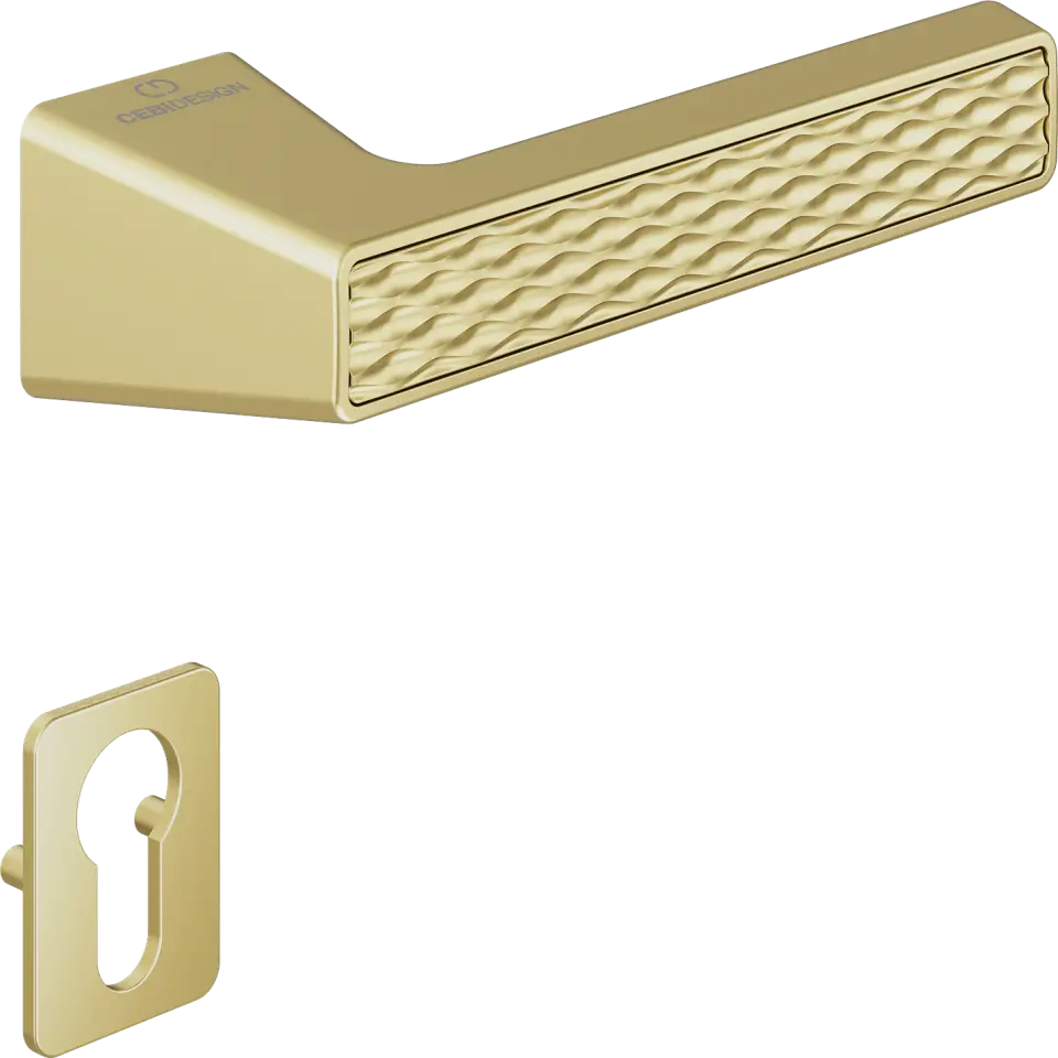 Çebi C5296 Wave Artline Kapı Kolu PC35 (Mat Pirinç) - Yale