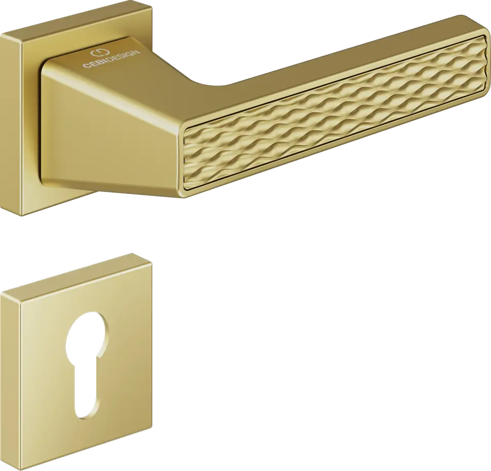 Çebi C5296 Wave Artline Kapı Kolu PC35 (Mat Pirinç) - Yale