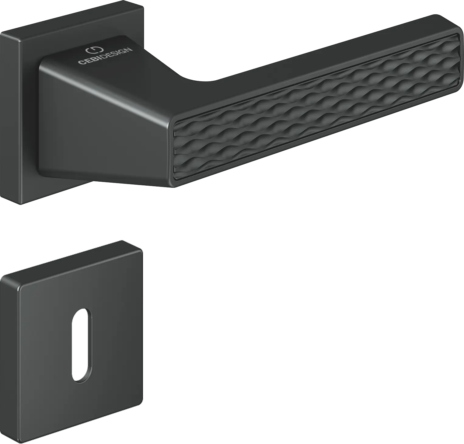 Çebi C5296 Wave Artline Kapı Kolu Oda - PC27 (Antrasit Saten)