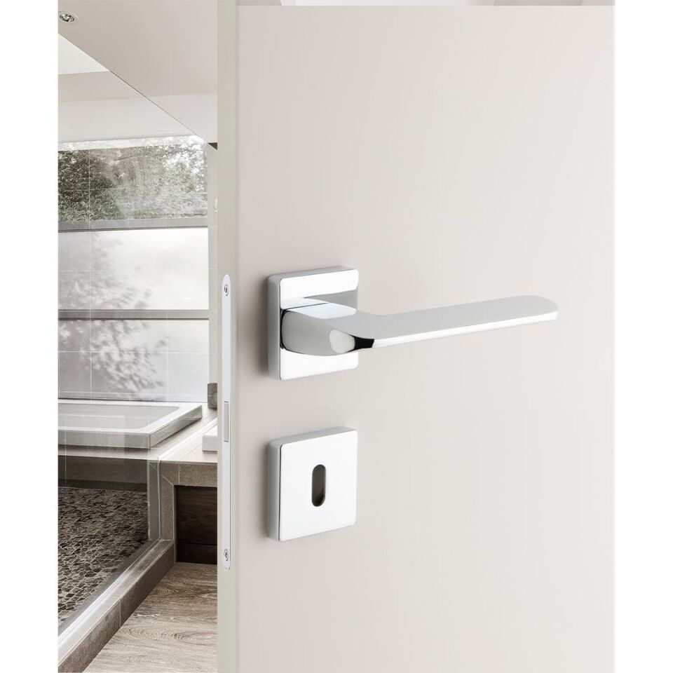 System ATLAS Rozetli Kapı Kolu Krom Renk (HA170RO11 CR)