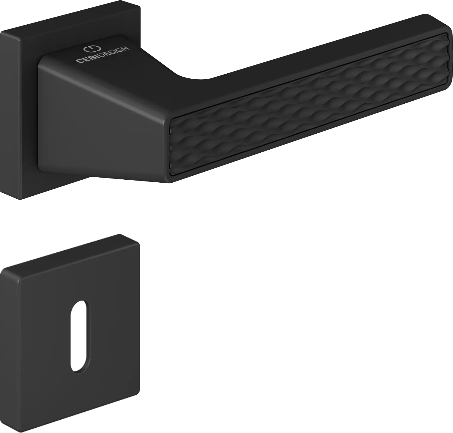 Çebi C5296 Wave Artline Kapı Kolu Oda - PC24 (Mat Siyah)