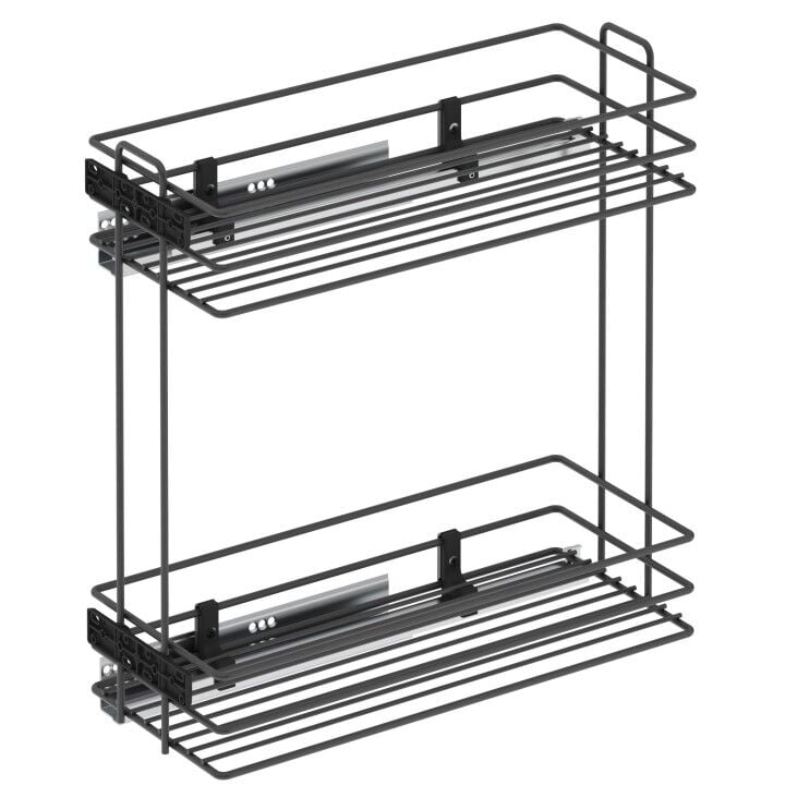 Gizli Raylı Deterjanlık (Tek Açılım) Tel 203 mm Sağ