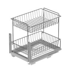 Zemin Bağlantılı Tezgah Altı 2 Sepetli Ünite