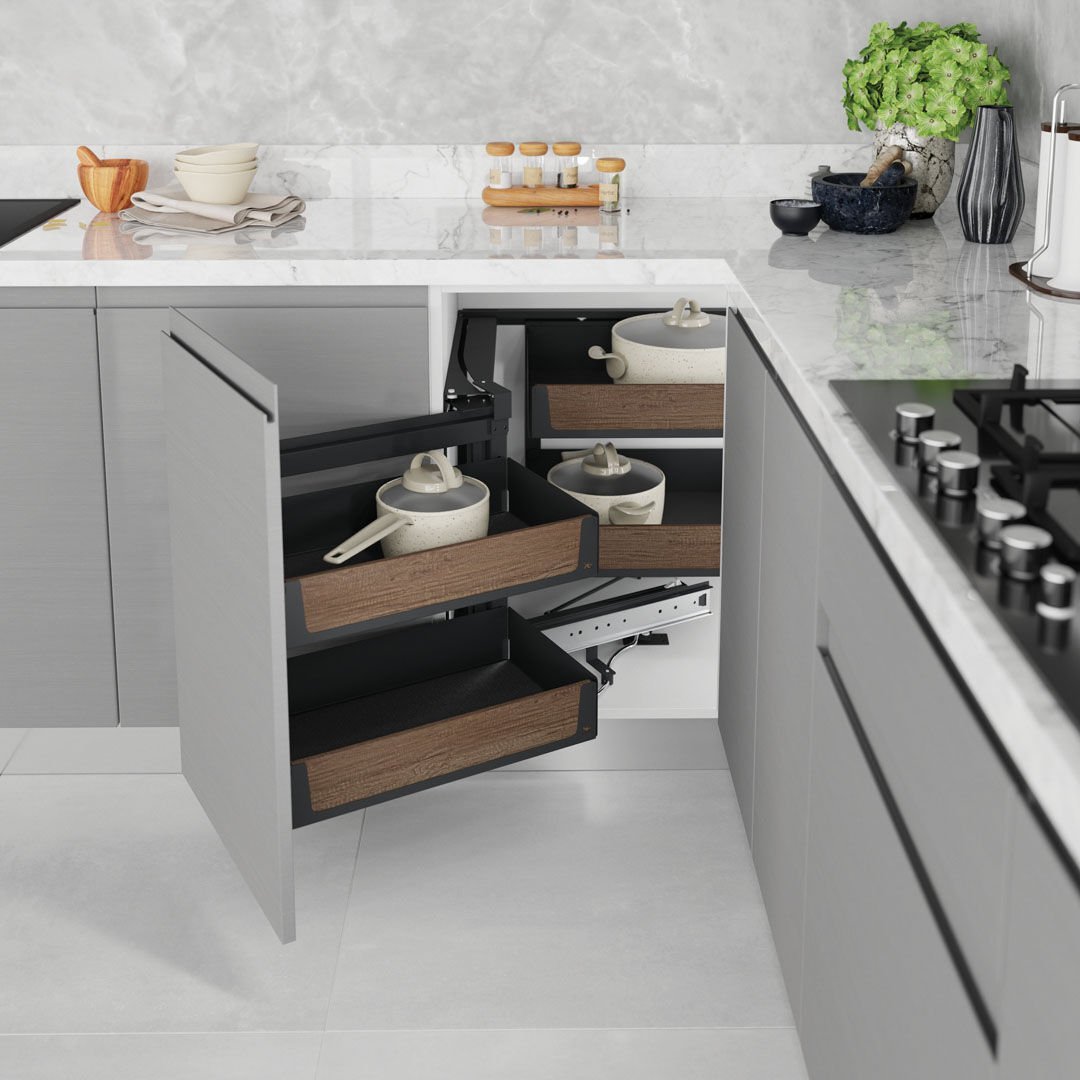 Unique Wood Kapaga Monte Kör Köşe Mekanizması Sol - Antrasit