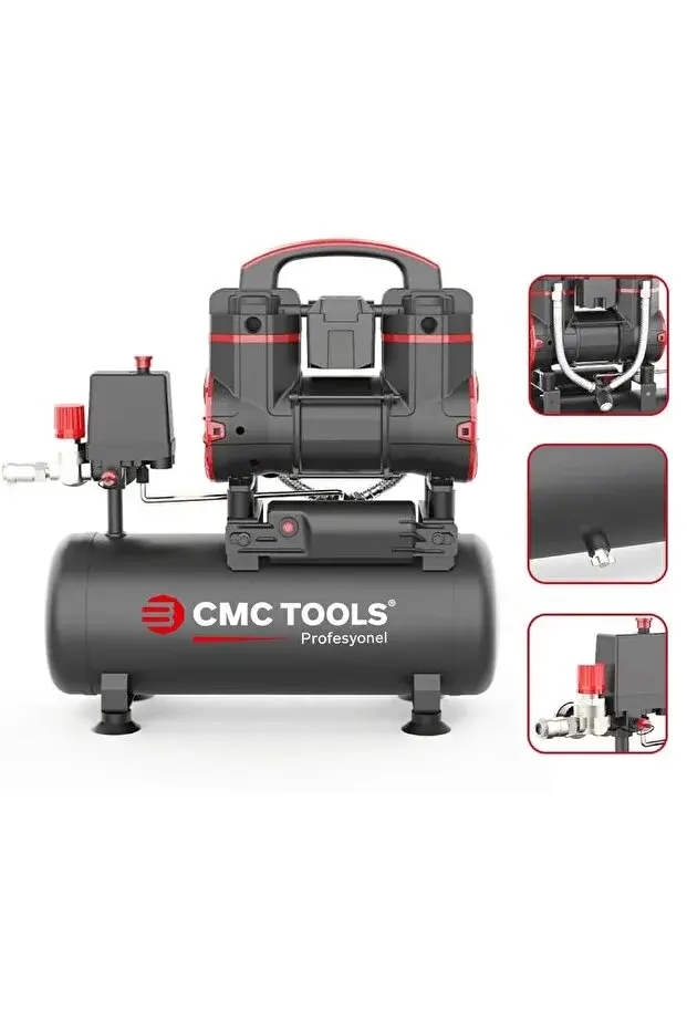 CMC 0910 Sessiz Yağsız Hava Kompresörü 8 Lt