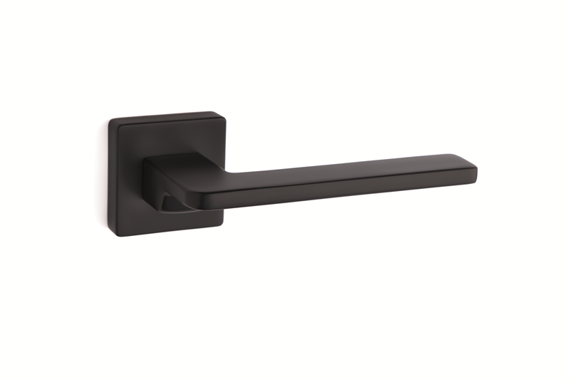 System GIADA Rozetli Kapı Kolu Siyah Renk (HA110RO11 AL6)