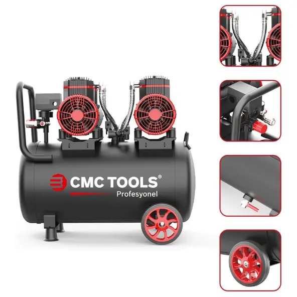 CMC Premium 0912 Sessiz Yağsız Hava Kompresörü 50 Lt
