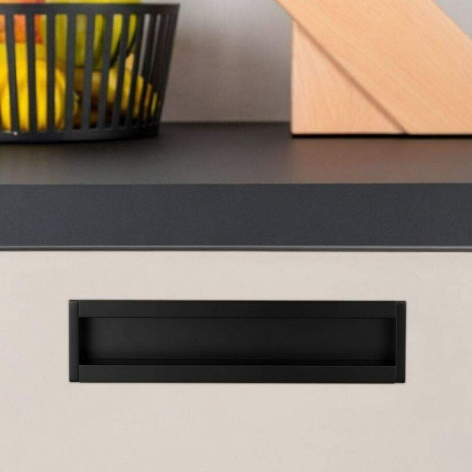 System 2165 Siyah Renk Gömme Kulp 160 mm (SY2165 0160 AL6-AL6)