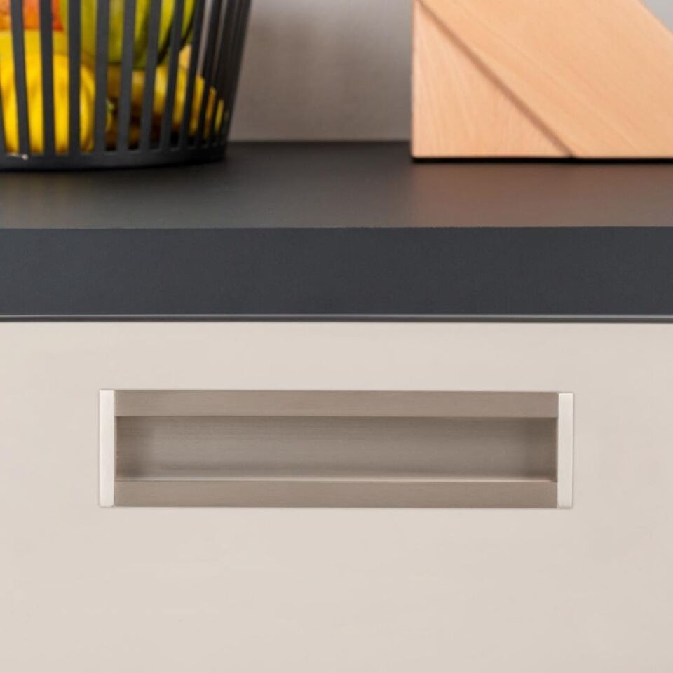 System 2165 Nikel Saten Renk Gömme Kulp 160 mm (  SY2165 0160 NB-NB)