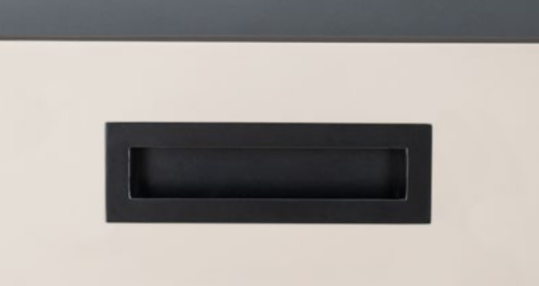 System 7475 Siyah Renk Entegre Kulp 128 mm ( SY7475 0128 AL6)