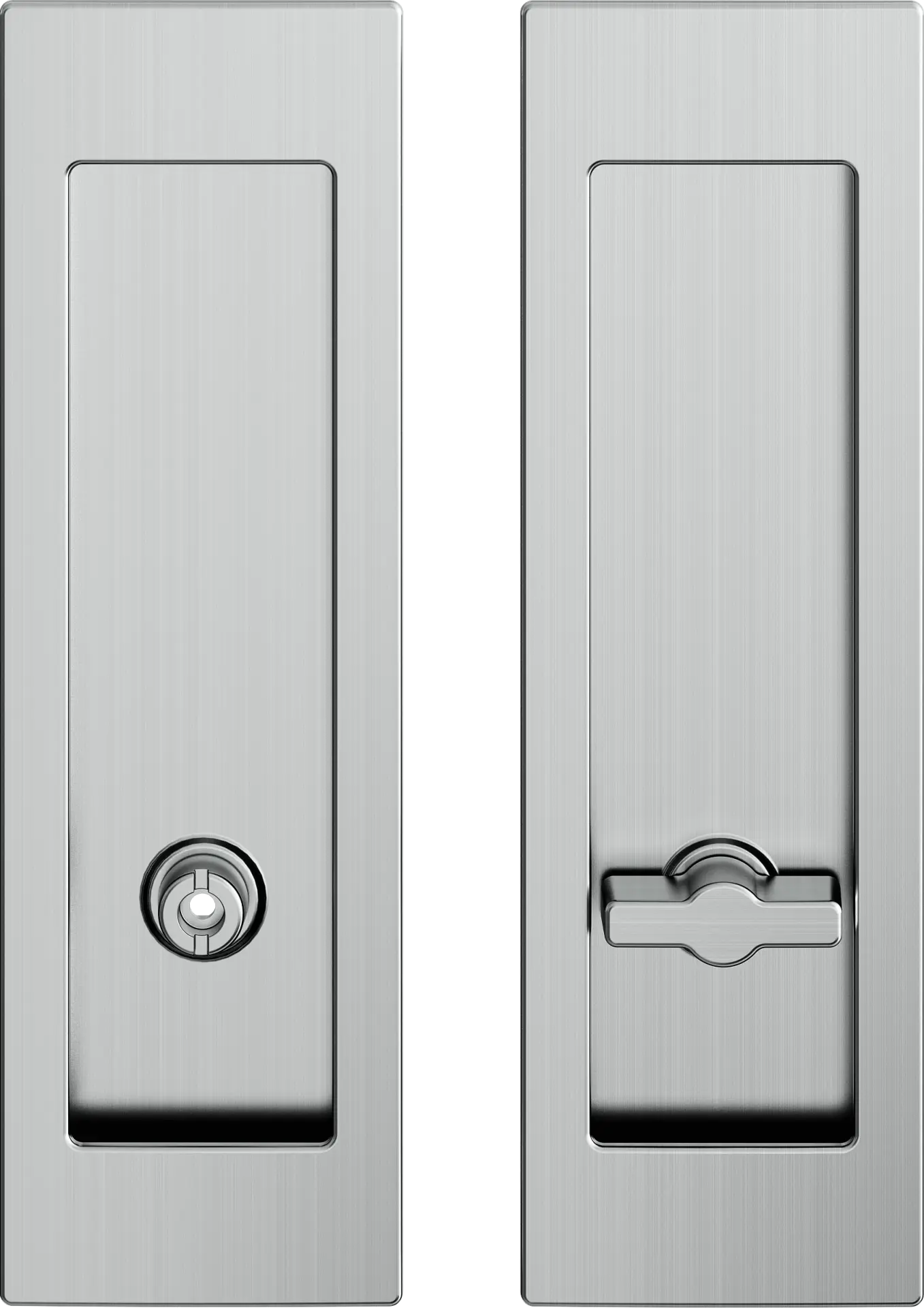 Cebi Design D1233 Kayar Kapı Kolu MP19 (Fırçalanmış Krom)