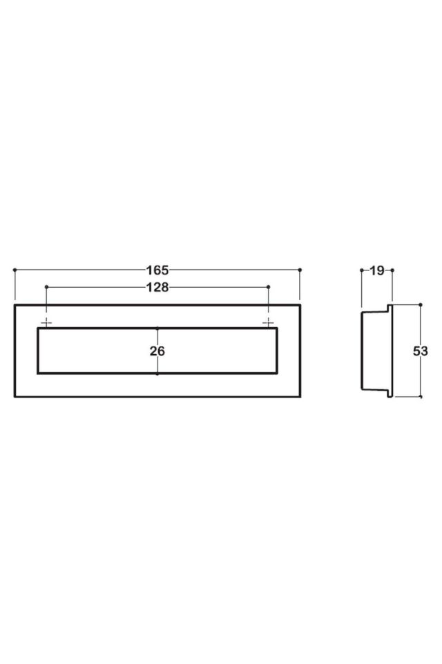 System 7475 Krom Renk Entegre Kulp 128 mm ( SY7475 0128 CR)