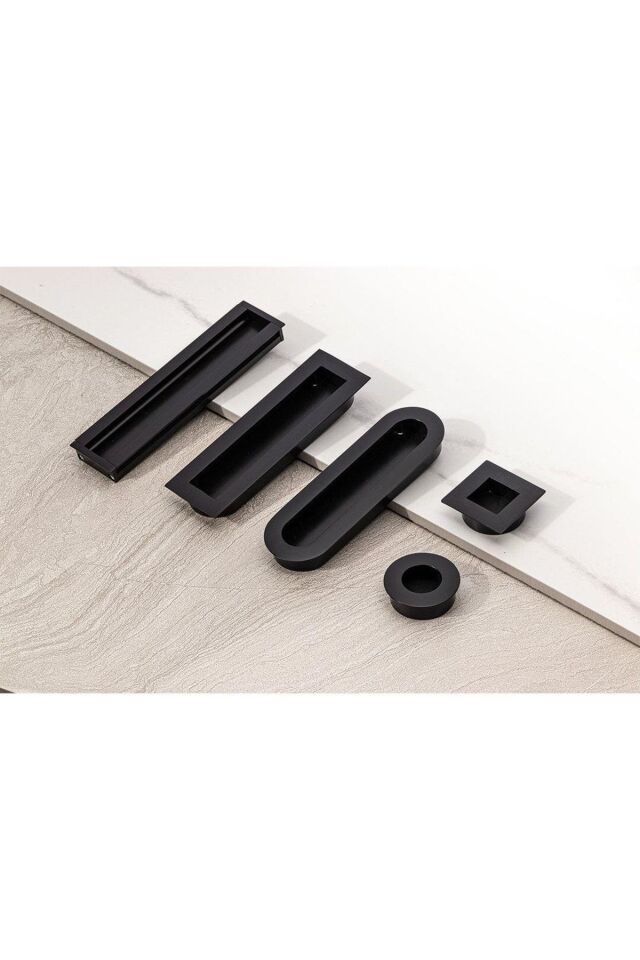 System 7483 Siyah Renk Entegre Kulp 16 mm (SY7483 0016 AL6)