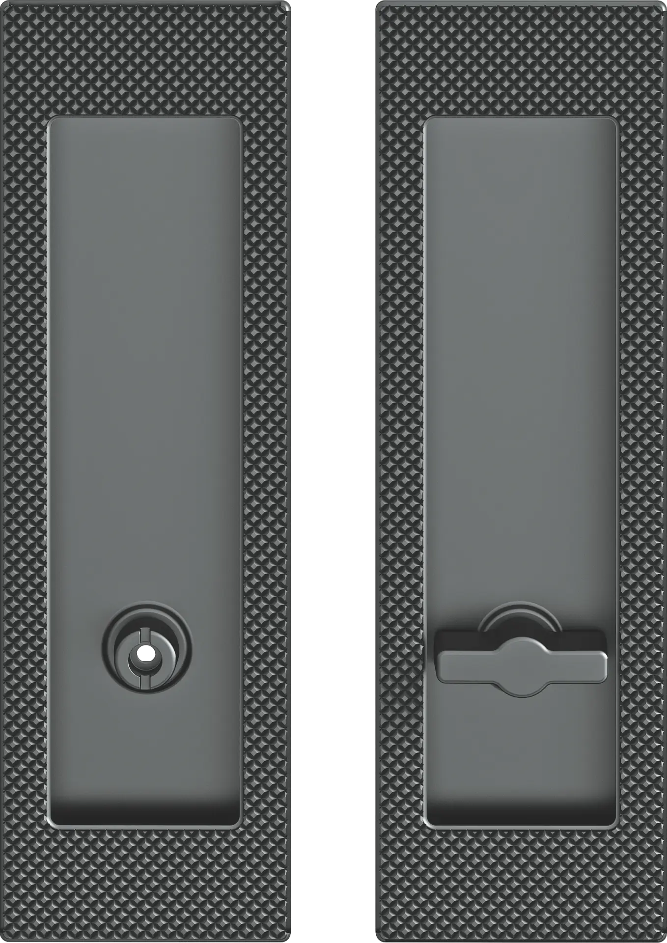 Cebi Design D1284 WC Kayar Kapı Kolu PC27 (Antrasit Saten)