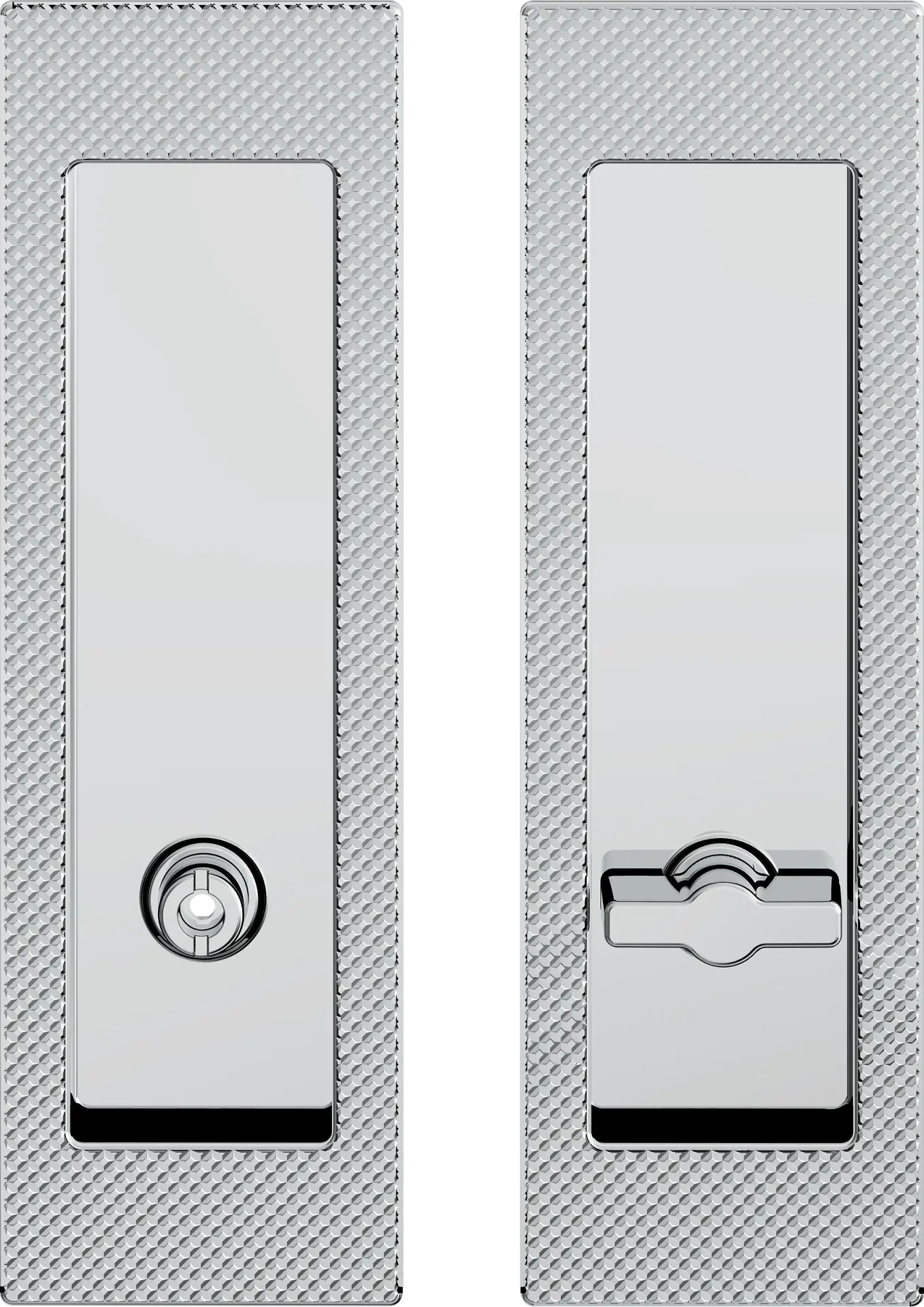 Cebi Design D1284 WC Kayar Kapı Kolu MP02 (Parlak Krom)