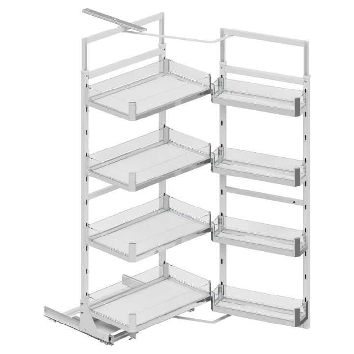 Starax 1229 İkiz Kiler | 45 cm Kapak Uyumlu Premium - Krom