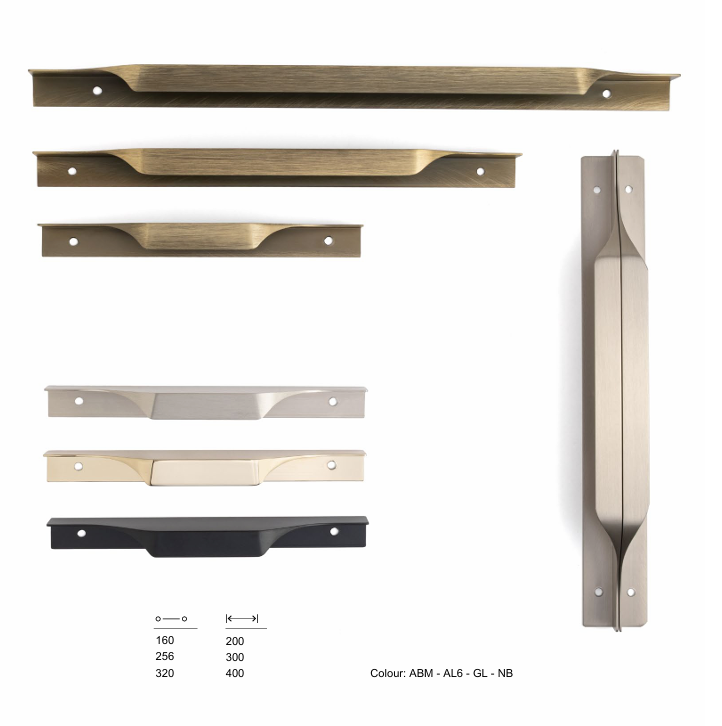 System 8900 Saten Renk Entegre Kulp 256 mm (SY8900 0256 NB)