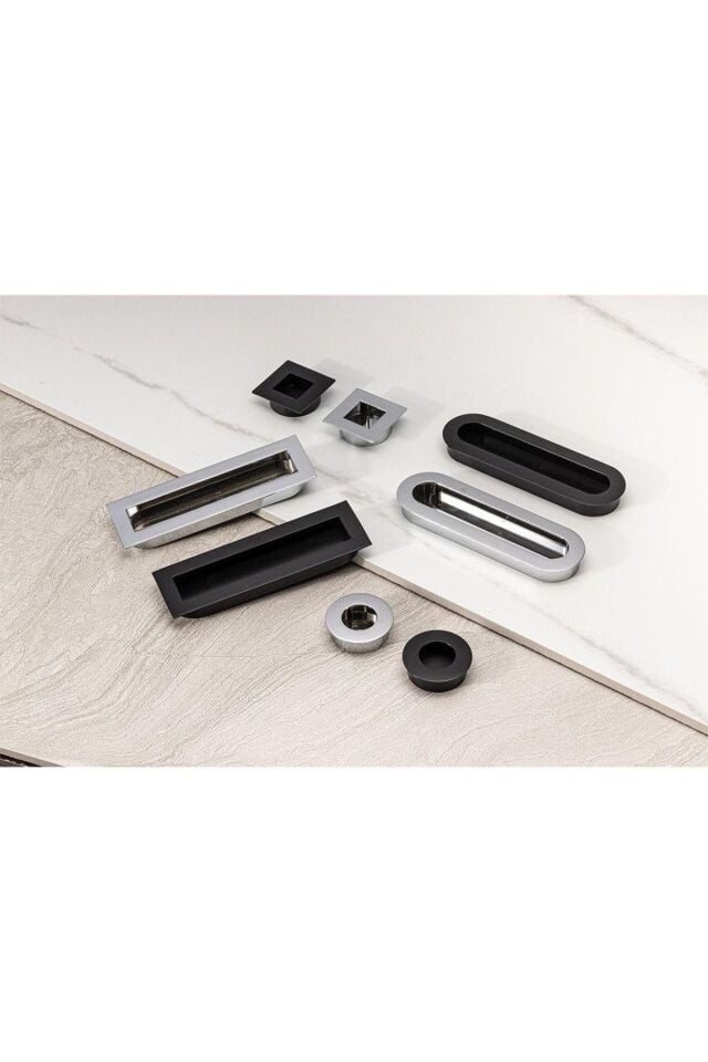 System 7471 Siyah Renk Entegre Kulp 128 mm (SY7471 0128 AL6)