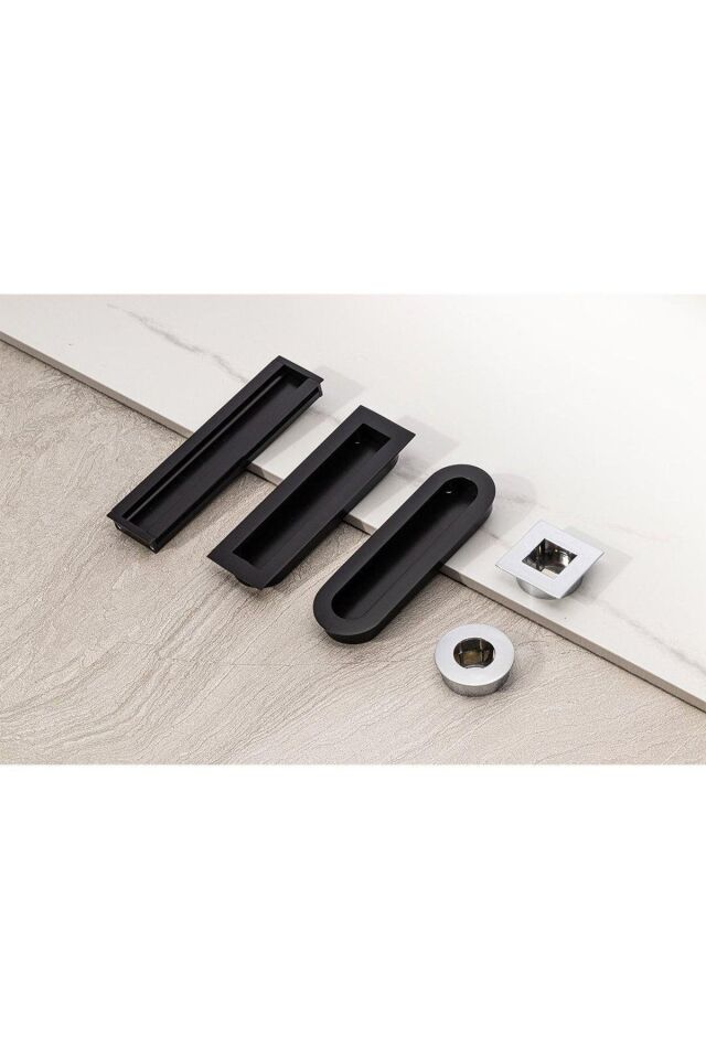 System 7471 Siyah Renk Entegre Kulp 128 mm (SY7471 0128 AL6)