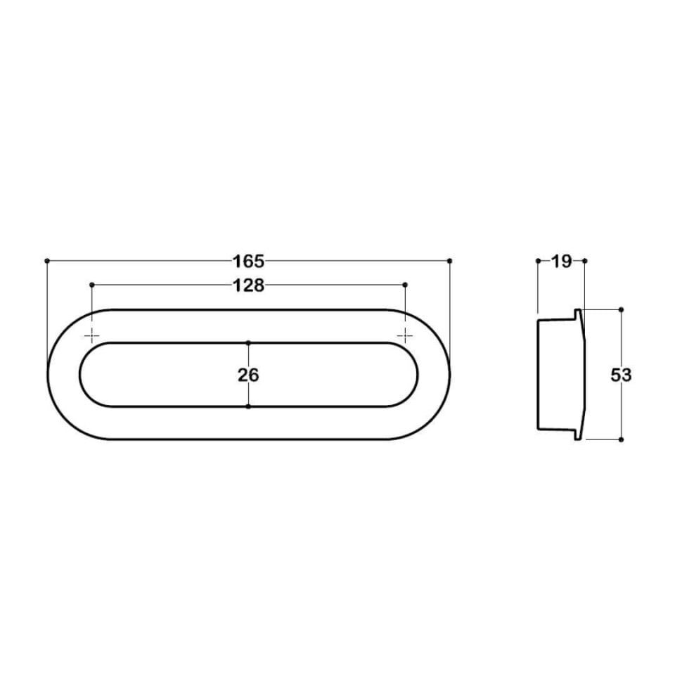 System 7471 Siyah Renk Entegre Kulp 128 mm (SY7471 0128 AL6)