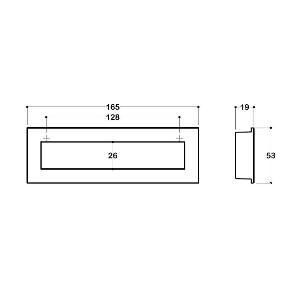 System 7475 Saten Renk Entegre Kulp 128 mm ( SY7475 0128 NBM)