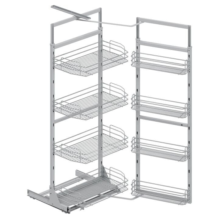 Starax İkiz Kiler 170-185 cm | 60 cm Kapak Uyumlu Tel - Krom