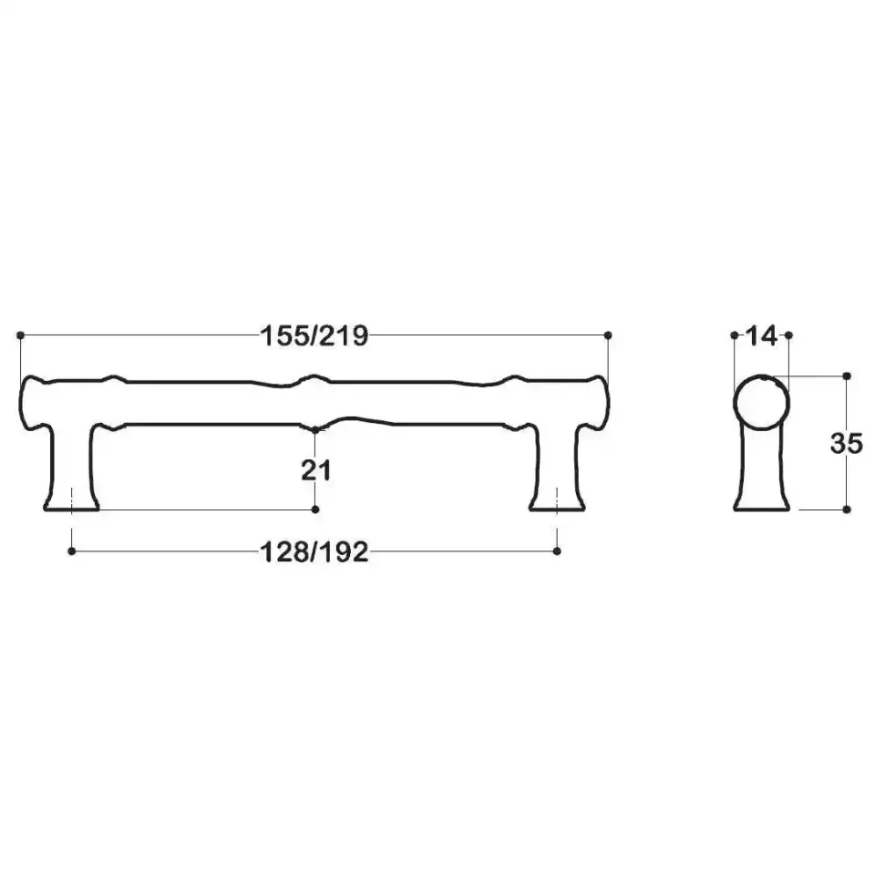SYSTEM 4227 Siyah Renk Klasik Kulp 192 mm (SY4227 0192 AL6)