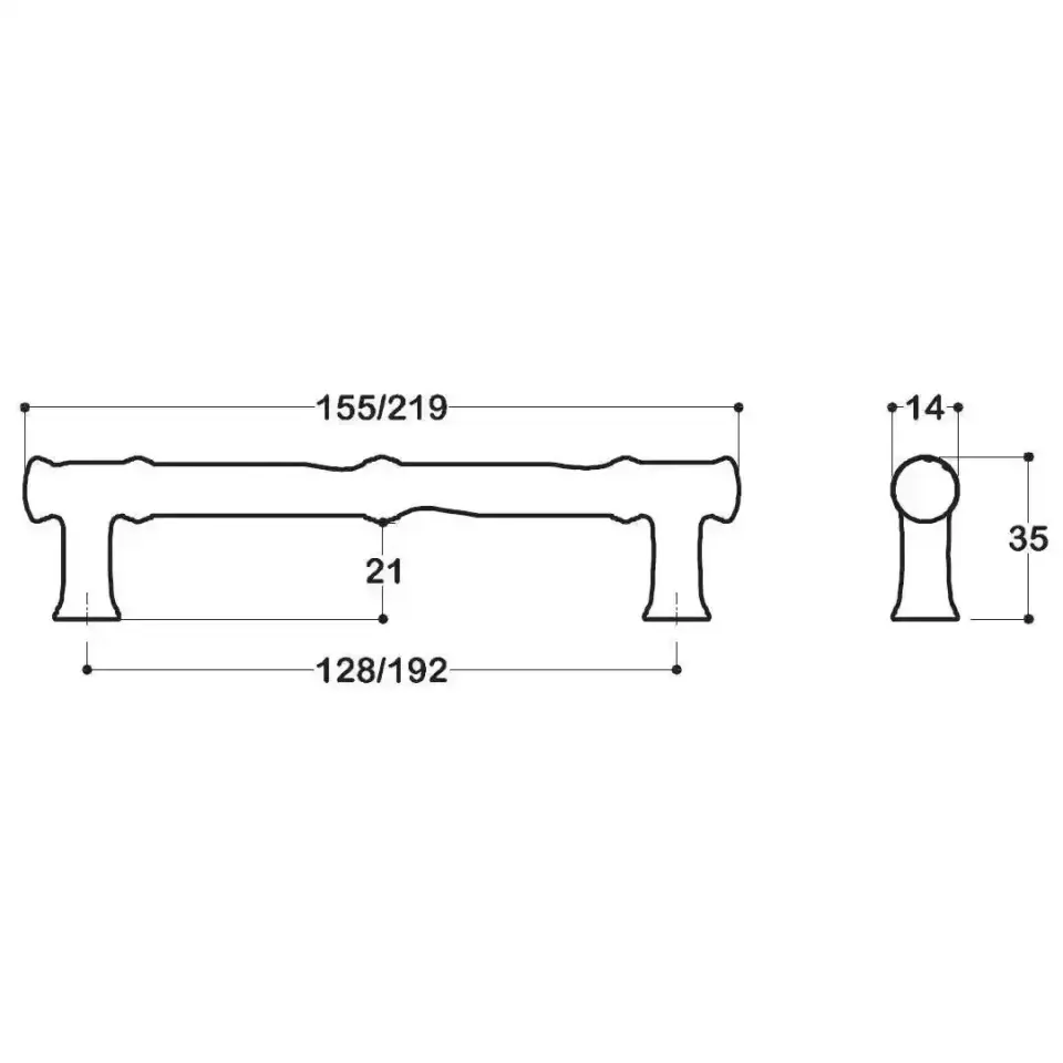 SYSTEM 4227 Antik Gümüş Renk Klasik Kulp