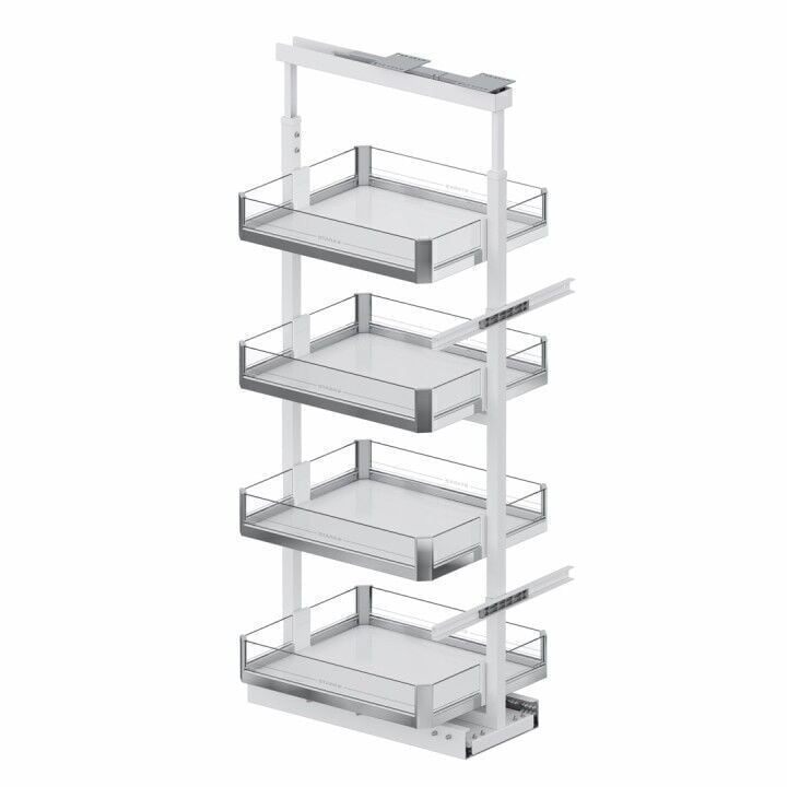 Premium Gizli Raylı Frenli Kiler 1400-1550 mm | 500 mm Kapak Uyumlu