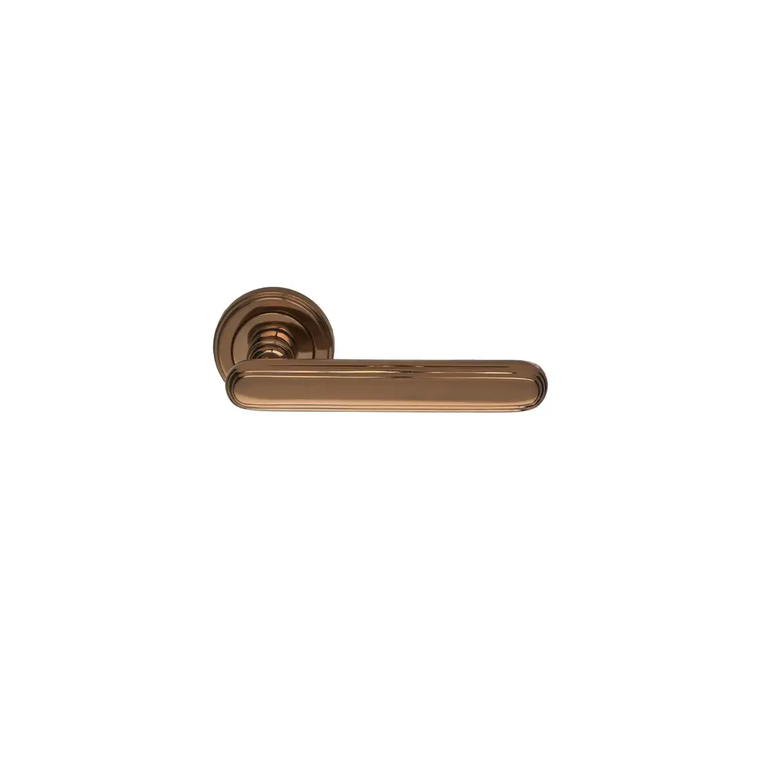 Wakra Rozetli Kapı Kolu Bronz WC