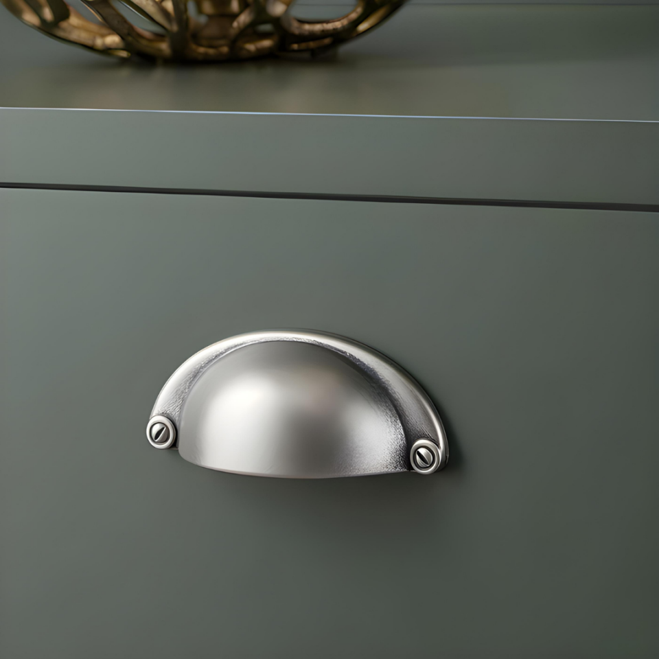 System 4525 Antik Gümüş Renk Tas Kulp 32 mm (SY4525 0032 OSM)