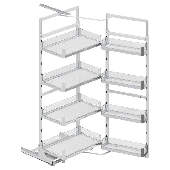 Starax İkiz Kiler 140-155 cm | 45 cm Kapak Uyumlu Premium - Krom