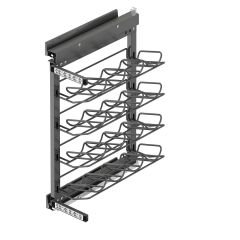 Yandan Gizli Raylı Şişe Ünitesi 260 mm Sol