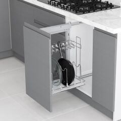 Yandan Gizli Raylı Tavalık 450 mm Sol