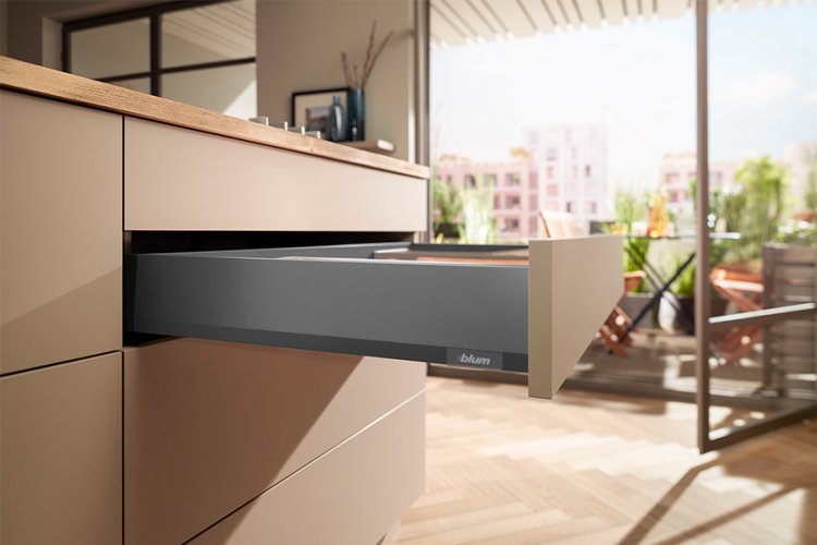 Blum Merivobox M 40 Kg Blumotion Orion Gri