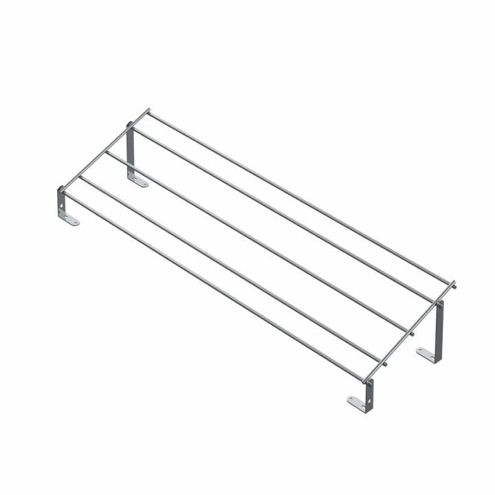 Tek Raflı Kapağa Monte Ayakkabılık 600 mm Krom - 800 mm