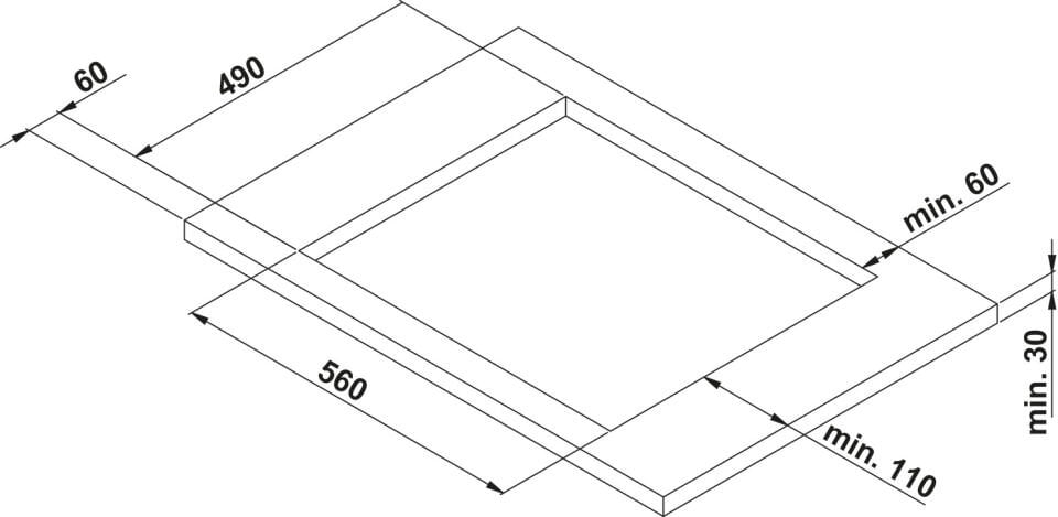 Ankastre Ocak, HÄFELE CAPELLA, 70 cm, Cam, 5 Gözlü, Gazlı, Döküm Izgaralı