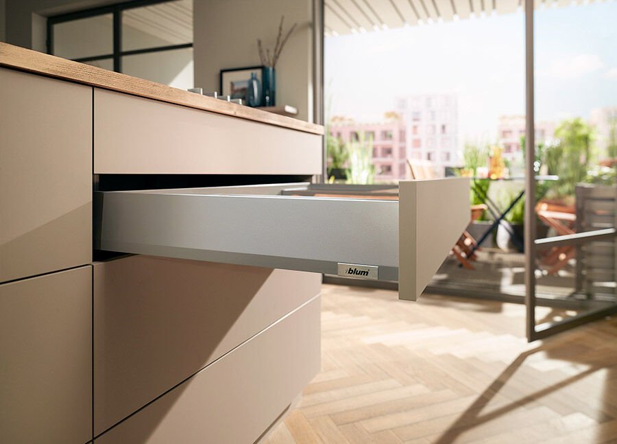 Blum Merivobox M 40 Kg Blumotion İpek Beyazı