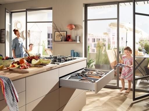 Blum Merivobox M 40 Kg Blumotion İpek Beyazı