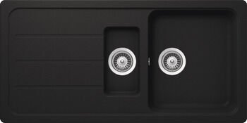 Eviye, HÄFELE ELISA, Granit Carbon, 1.5 Gözlü Damlalıklı, 1000x500mm