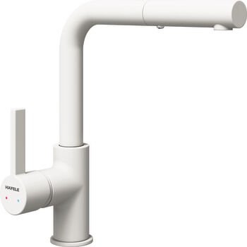 Eviye Bataryası, HÄFELE GRANADA PULL, Spiralli, Çift Fonksiyonlu El Duşu, Tek Kumanda Kollu Beyaz